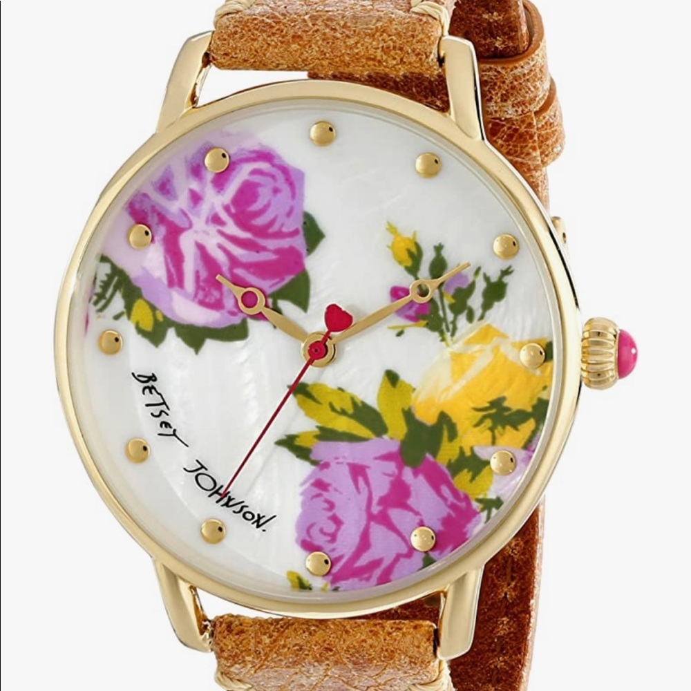 Betsey Johnson Analog Floral Fun Watch